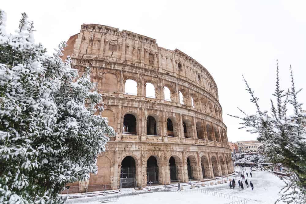 Rome-in-winter-Coliseum